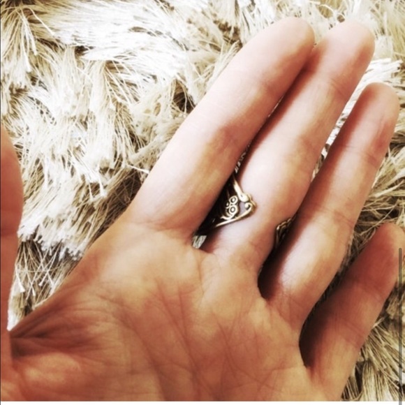 Genuine antique brass ring art nouveau - Picture 5 of 5